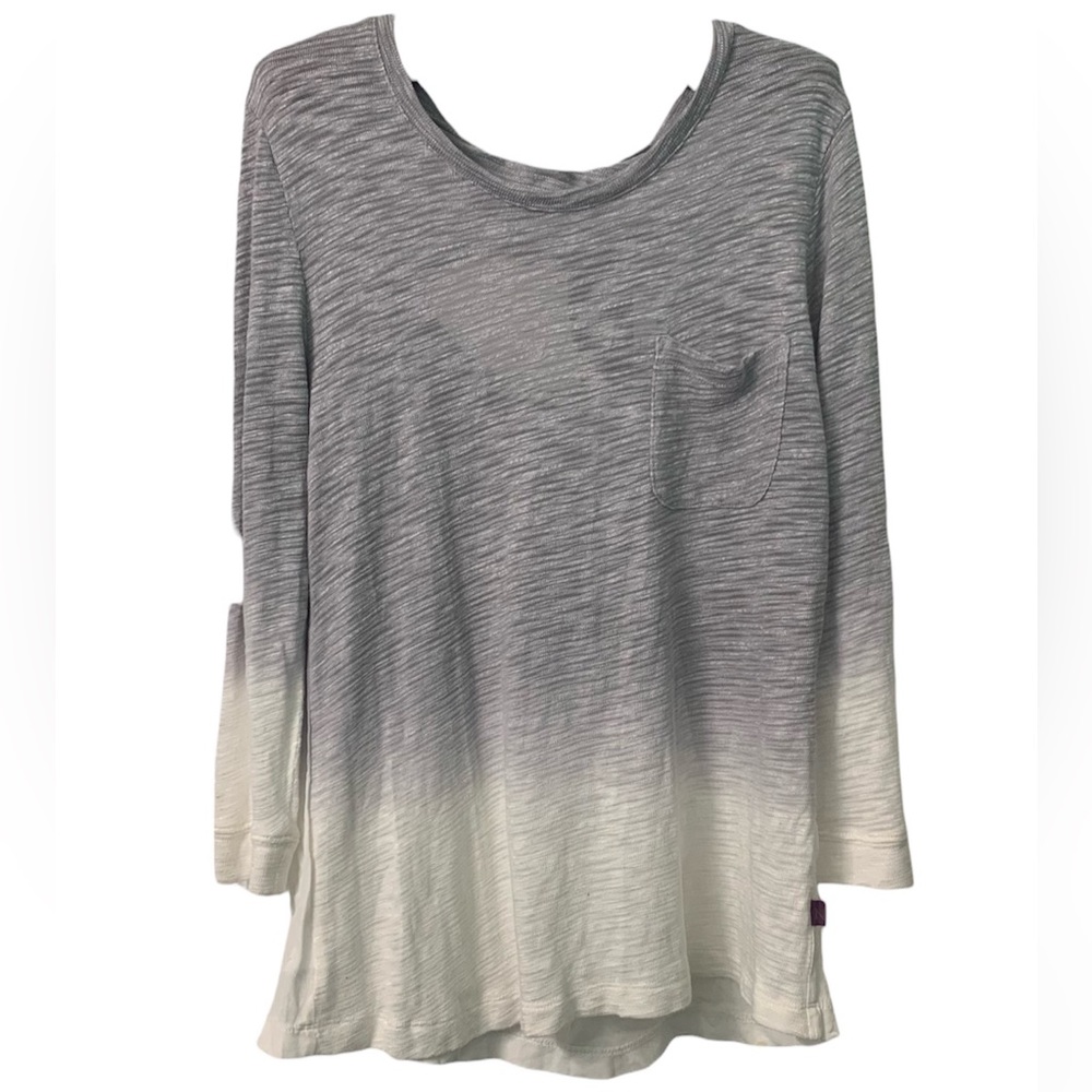 Zobha ombré cut-out back top tunic